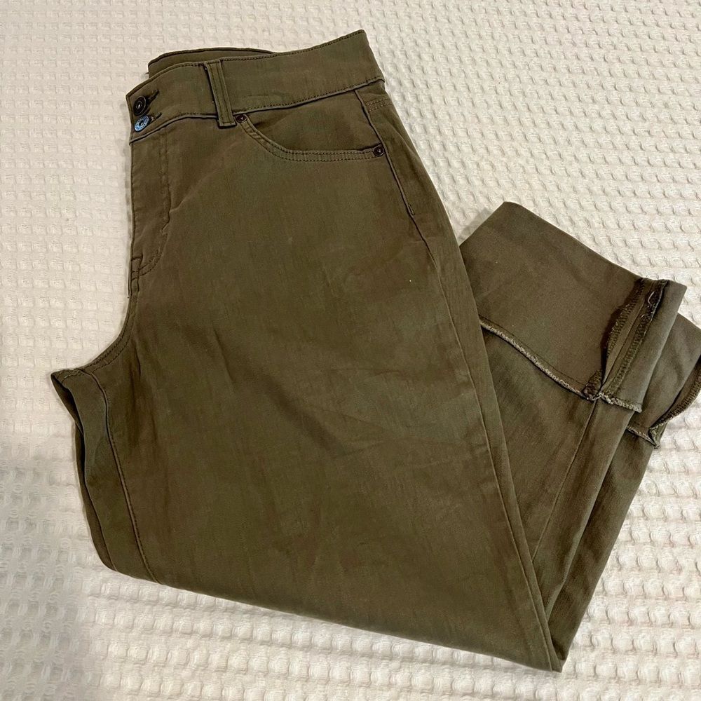 Style & Co Olive Capri Pants size 14